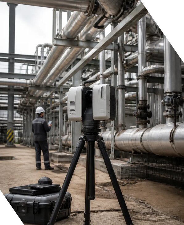 Лазерное сканирование трубопроводов для обследования в Ефремах