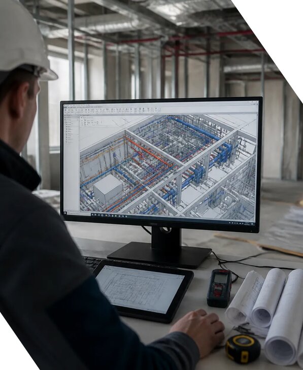 Создание BIM модели инженерных сетей для объектов в Ефремах